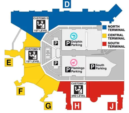 Miami Airport Baggage Claim Map(International)