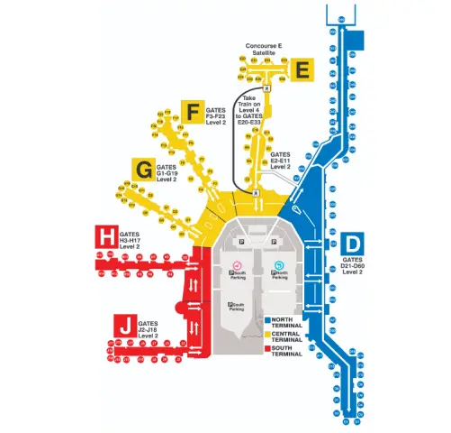 Miami Airport Terminal Gates Map